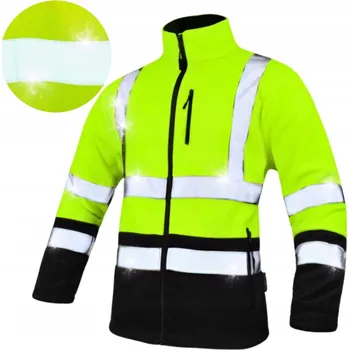 Pracovní obuv Výstražná fleecová bunda Art Mas Ref Yellow, velikost M