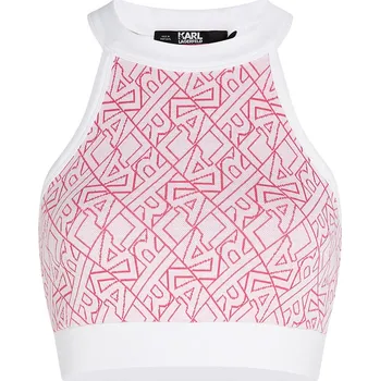 Dámské tričko Karl Lagerfeld Rosa/ Weiß 8746459 XS