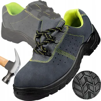 Pracovní obuv Pracovní boty Specto kožené polobotky s ocelovou špičkou SB SRC velikost 42