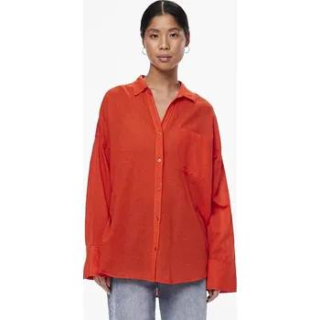 Dámská košile Košile Pieces Orange 7862582 XL