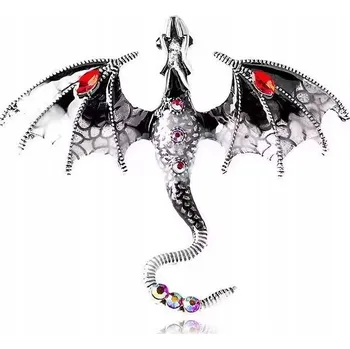 Brož KOVOVÁ PŘIPÍNKA RPG DND – DRAČÍ BROŽ RUBÍNU