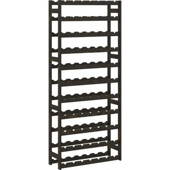 Obraz Stojan na 77 lahví vína, černý, masivní borové dřevo