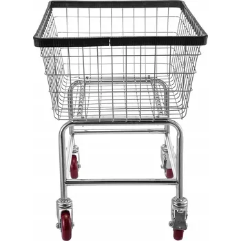 Koš na prádlo Koš na prádlo SucceBuy 88 l černý a stříbrný