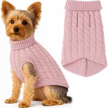 Obleček pro psa Obleček pro psa kočku Teplý Zimní Svetr Oblečení na Zimu Rolák M