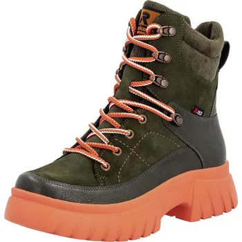 Dámské kozačky Boty rieker Khaki/ Schwarz 8954244 36