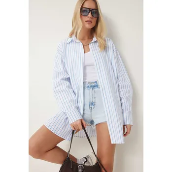 Dámské tričko Happiness Istanbul Hellblau/ Weiß 7241010 S/M