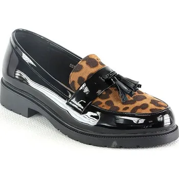 Dámské polobotky Sixth Sens Schwarz/ Hellbraun 903613 41