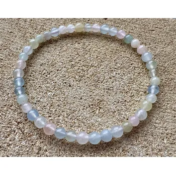 Náramek Náramek - Morganit mix kulička 4 mm