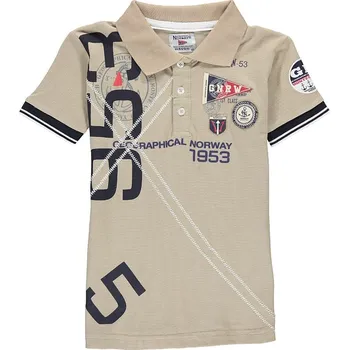 Chlapecké tričko Tričko Geographical Norway Beige 9834059 140
