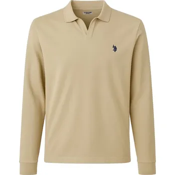 Pánská móda Tričko U.S. Polo Assn. Beige 9215097 M