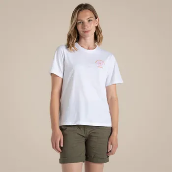 Dámské tričko Tričko Craghoppers OptWhtBeKind 1217491 16 (XL)