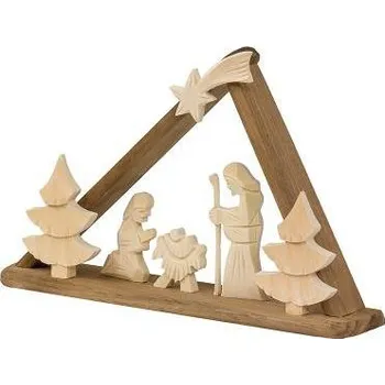 Betlém Nábytek z lesa Ručně vyřezávaný dřevěný betlém nr.8