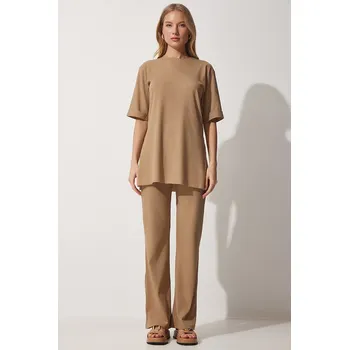 Dámské kalhoty Happiness Istanbul Hellbraun 8755603 36