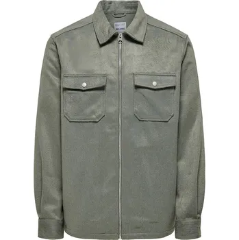 Pánská větrovka Bunda ONLY & SONS Grün/ Grau 9839845 M