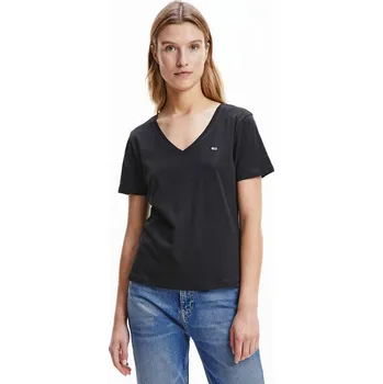 Dámská móda Tričko TOMMY JEANS Schwarz 5215702 M