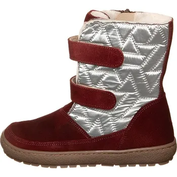 Dívčí kozačky kmins Dunkelrot/ Silber 872628 33