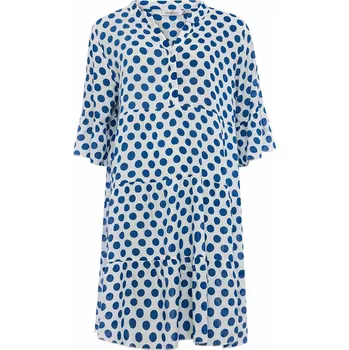 Dámské šaty Šaty Zwillingsherz Weiß/ Blau 8201238 onesize