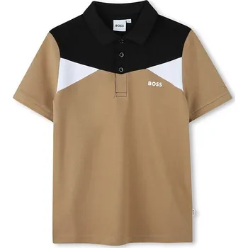 Chlapecké tričko Tričko Hugo Boss Kids Hellbraun/ Schwarz 4360192 164