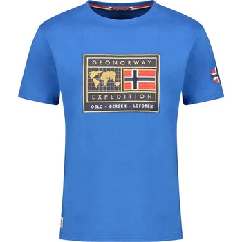 Chlapecké tričko Tričko Geographical Norway Blau 184334 140