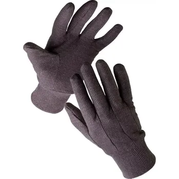 Pracovní rukavice Rukavice textilní bavlněné hnědě s nápletem FINCH C 0103000899090 vel. 9