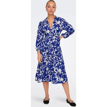 Dámské šaty Šaty ONLY Weiß/ Blau 635768 XS