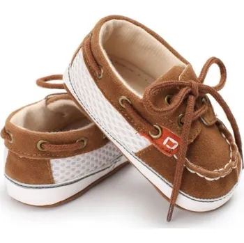 Dívčí bačkory Dětské bavlněné capáčky A9 hnědá 12-18 měsíců