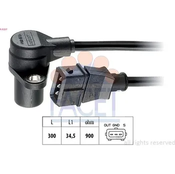 Motor automobilu Generátor impulsů, klikový hřídel FACET 9.0237