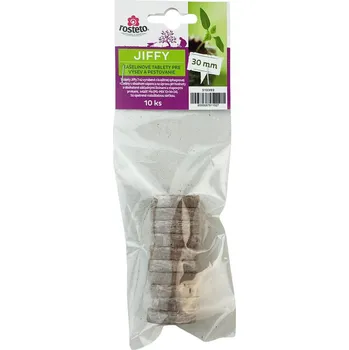 Substrát Jiffy Rosteto 30 mm síťka (10 ks)