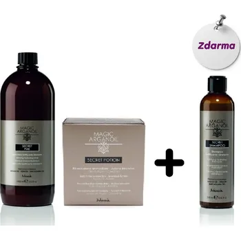 Vlasová regenerace AKCE Nook Secret Pak maska 1000 ml a Nook Secret Potion Reconstruction 9 x 10 ml + Nook Secret šampon 250 ml ZDARMA