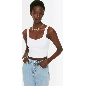 Dámské tričko trendyol Weiß 9666871 S