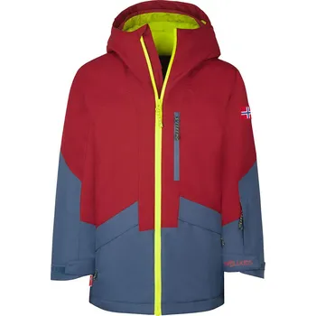 Dívčí bunda Trollkids Braunrot/ Blau 4853436 116