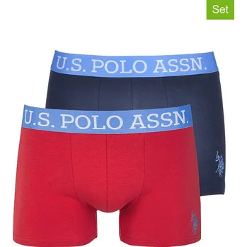 Pánské oblečení Boxerky U.S. Polo Assn. Dunkelblau/ Rot 937344 XL