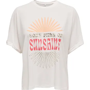 Dámské tričko Tričko ONLY Weiß 6642356 L