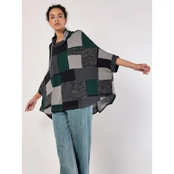 Dámský svetr Apricot Anthrazit/ Petrol 525891 M