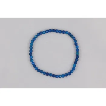 Náramek Náramek - Achát modře barvený 3-4 mm