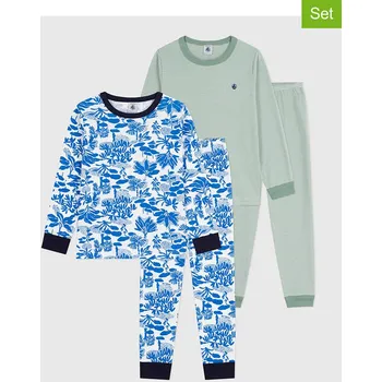 Chlapecké pyžamo PETIT BATEAU Grün/ Blau 3585916 128