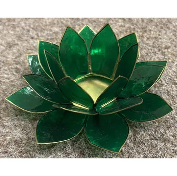 Solná lampa Svícen lotos pro srdeční čakru