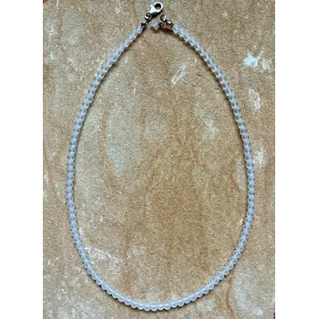 Náhrdelník Náhrdelník Křišťál matný stříbrné zapínání