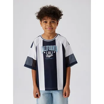 Chlapecké tričko Tričko name it Weiß/ Dunkelblau 486963 134