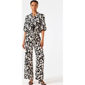 Dámské kalhoty Garcia Creme/ Schwarz 647908 L