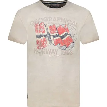 Pánské tričko Tričko Geographical Norway Taupe 379873 S