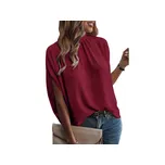 Dámská halenka červená vel. M z polyesteru