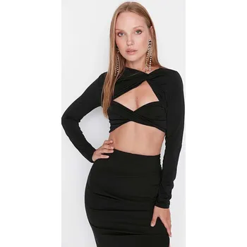 Dámské tričko trendyol Schwarz 3540908 42