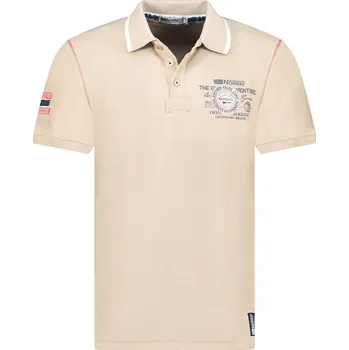 Pánské tričko Tričko Geographical Norway Beige 8721235 S