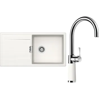 Kuchyňský dřez Set Schock S8-6 (dřez Mono D-100L Polaris + baterie SC-520 Polaris)