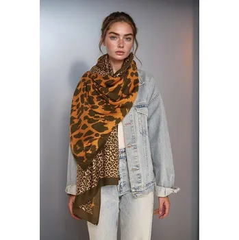 Šála Lucky Bees Orange/ Braun - (L)180 x (B)90 cm 1992914 onesize