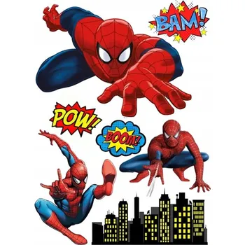 Jedlá dekorace na dort Výtisk na dort cukrová hmota dort Spiderman CUKROVÝ VÝTISK