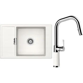 Kuchyňský dřez Set Schock S4-9 (dřez Mono D-100XS Polaris + baterie SC-530.120 Polaris)