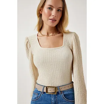 Dámské tričko Happiness Istanbul Creme 902527 36