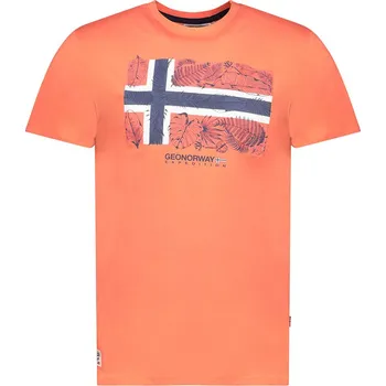 Pánské tričko Tričko Geographical Norway Orange 7316270 XXL